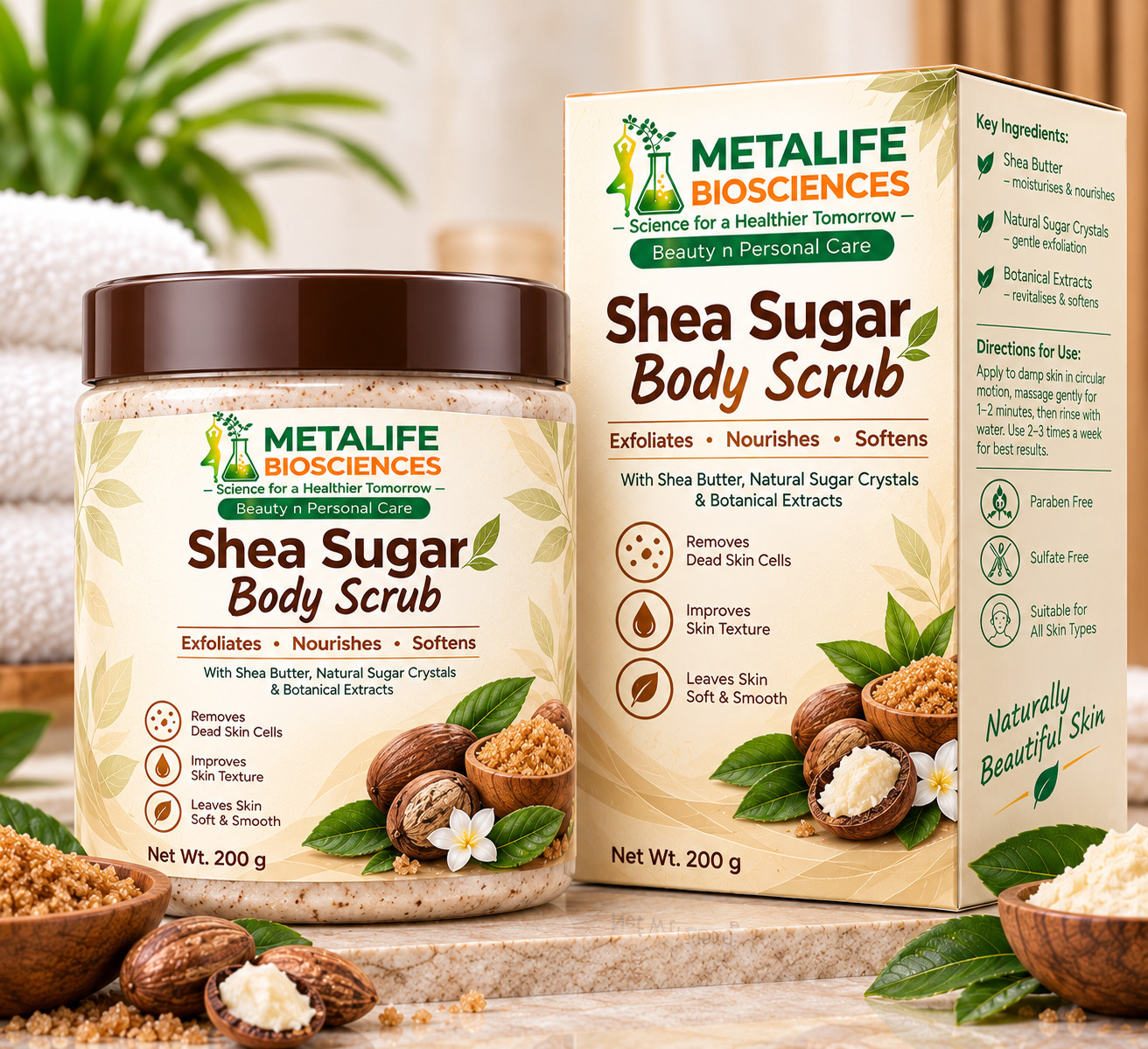 Shea Sugar Body Scrub 200g